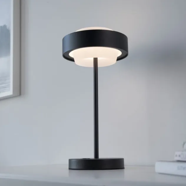 Schöner Wohnen-Kollektion LED Tischleuchte Elmo schwarz Touchdimmer