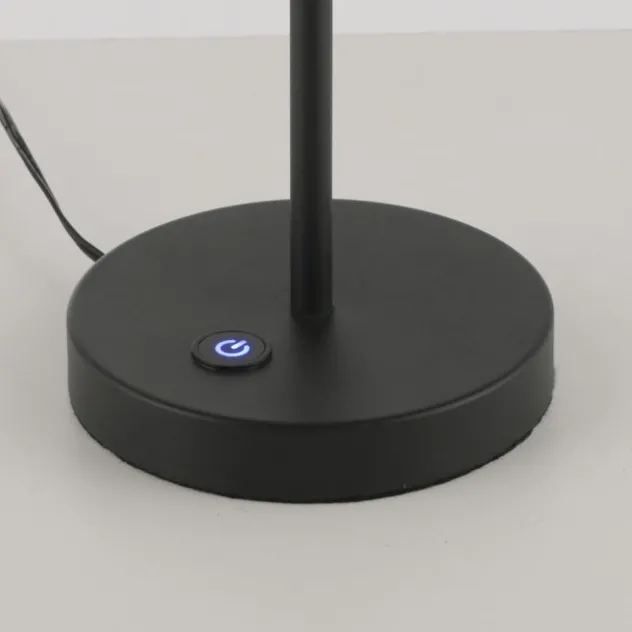 Schöner Wohnen-Kollektion LED Tischleuchte Elmo schwarz Touchdimmer
