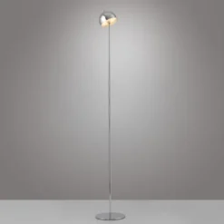 Schöner Wohnen-Kollektion LED Akku Stehleuchte BELLIES, chrom, aufladbar, USB-Ladekabel