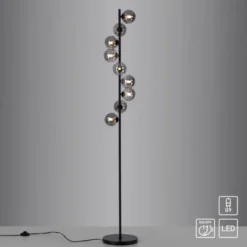Schöner Wohnen Kollektion LED Stehleuchte Dubai schwarz 9flammig