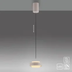 Schöner Wohnen Kollektion LED Pendelleuchte Elmo, sandbrise Comfort Lift