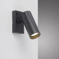 Schöner Wohnen-Kollektion LED Wand- und Deckenleuchte RIK, schwarz, einflammig