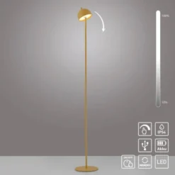 Schöner Wohnen-Kollektion LED Akku Stehleuchte BELLIES, Blütenzauber, aufladbar, USB-Ladekabel