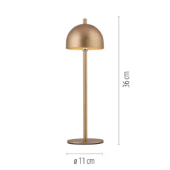 Schöner Wohnen-Kollektion LED Tischleuchte Bellies goldfarben