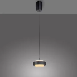 Schöner Wohnen Kollektion LED Pendelleuchte Elmo, schwarz Comfort Lift