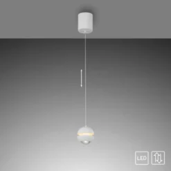 Schöner Wohnen-Kollektion LED Pendelleuchte LINI, weiss, Comfort Lift