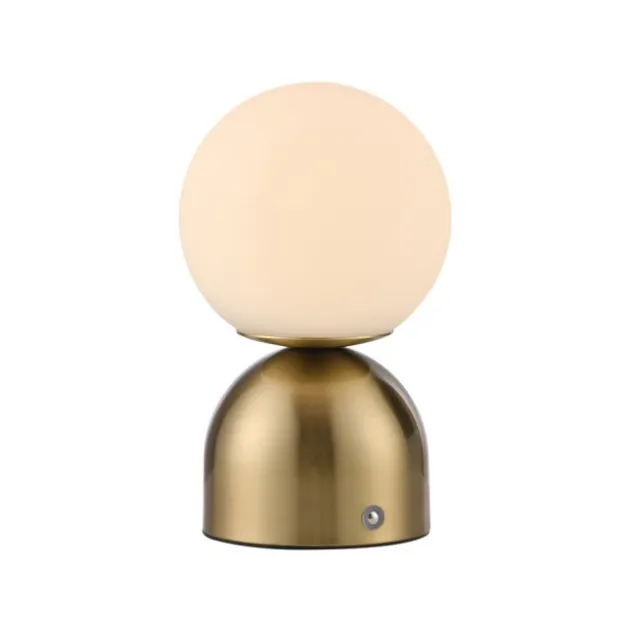 SCHÖNER WOHNEN-Kollektion LED Akku Tischleuchte RUDI, gold, USB-Ladekabel