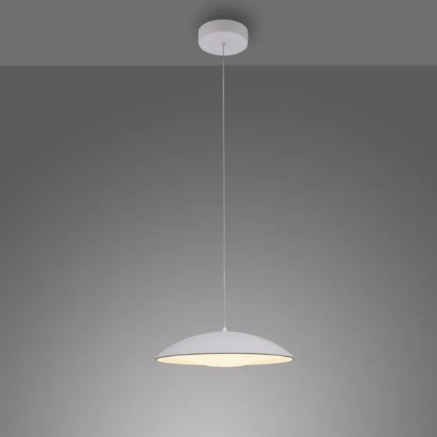 Schöner Wohnen-Kollektion LED Pendelleuchte LENTE, weiss, einflammig, dimmbar, Memoryfunktion