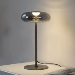 Schöner Wohnen-Kollektion LED Tischleuchte POSH, grau, dimmbar, warmweiß