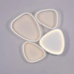 Schöner Wohnen-Kollektion LED Deckenleuchte PEBBLES, weiss, dimmbar