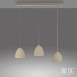 Schöner Wohnen-Kollektion Pendelleuchte TRAVENTA, sandfarben, 3-flammig