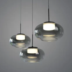 Schöner Wohnen-Kollektion Pendeleuchte SIA schwarz, 3-flammig, dimmbar, SimplyDim, höhenverstellbar