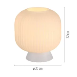 Schöner Wohnen-Kollektion Tischleuchte NAMI, weiss, E27, LED geeignet