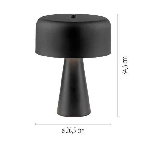 Schöner Wohnen-Kollektion Tischleuchte PENTO, schwarz, 1,5 m Kabel