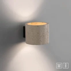 Schöner Wohnen-Kollektion Wandleuchte TRAVENTA grau, Leuchtmittel wechselbar