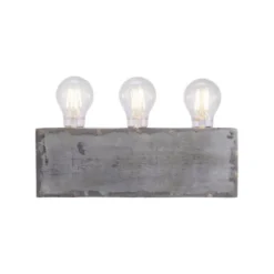 Tischleuchte, Eisenoptik, Industrial Stil, 3-flammig, E27 Fassungen