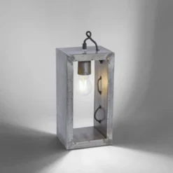 Tischleuchte, Industrial-Stil, Eisenoptik, E27 Fassung, Schnurschalter