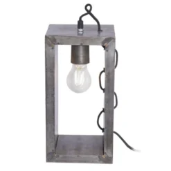 Tischleuchte, Industrial-Stil, Eisenoptik, E27 Fassung, Schnurschalter
