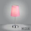 Tischleuchte, rosa, 1x E14 LED, Schirm, inkl. Schnurschalter