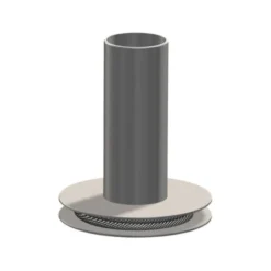 Tischleuchte, silbermatt, Industrial-Design, E27 Leuchtmittel