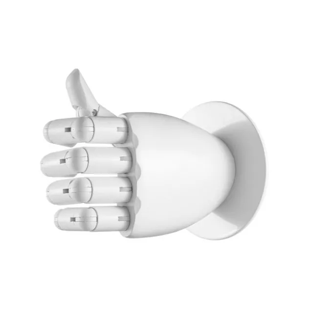 Wandhalterung für Kabelwandleuchten, Hand, weiß,