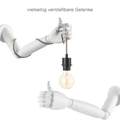 Wand-Halterung für Kabelwandleuchten weiß