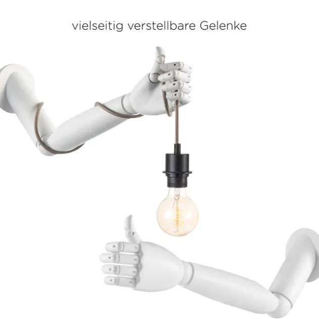 Wand-Halterung für Kabelwandleuchten weiß